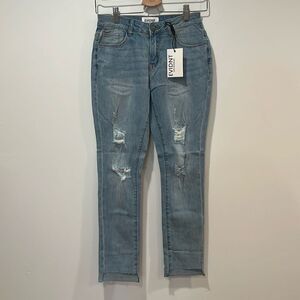 NWT EVIDNT Los Angeles Verona Skinny Ankle Denim Jeans - Size 25